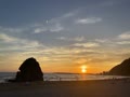稲佐の浜の夕日
